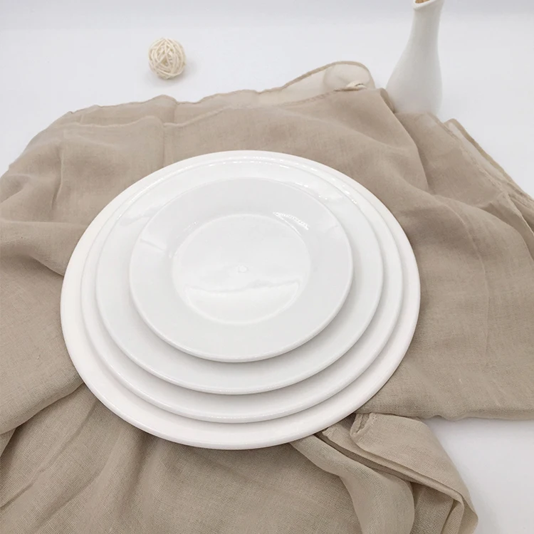Hotel restaurant daily use high quality food contact safe new bone porcelain serving plates for weddings