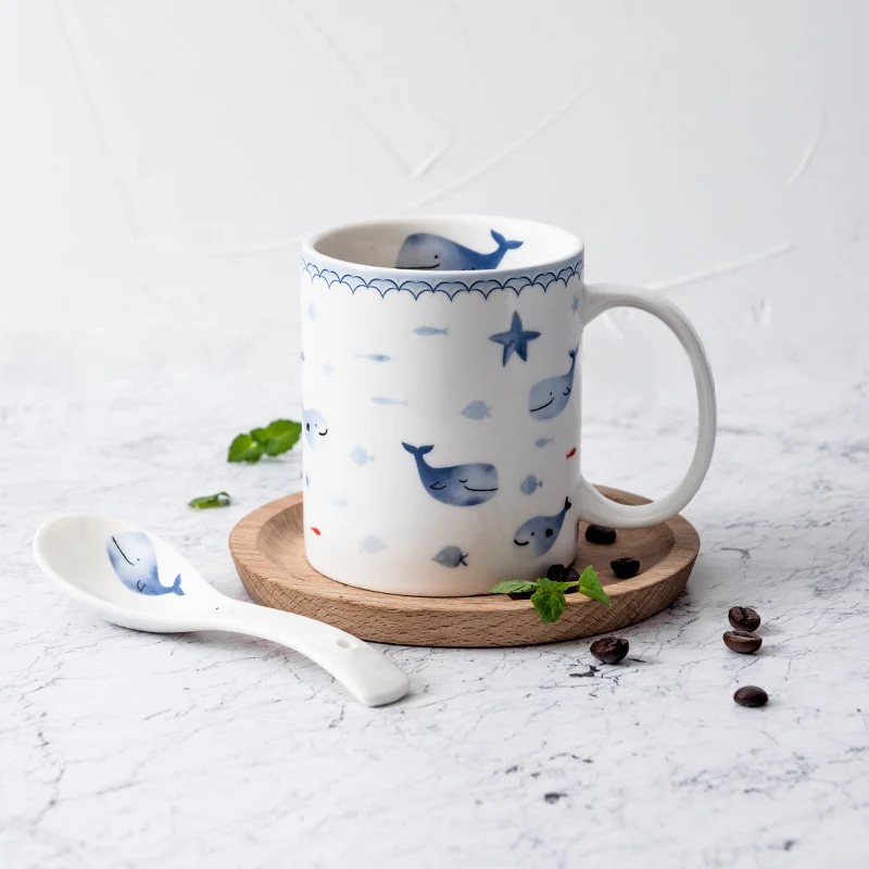 bone china dinner set bio plate with fishes pattern