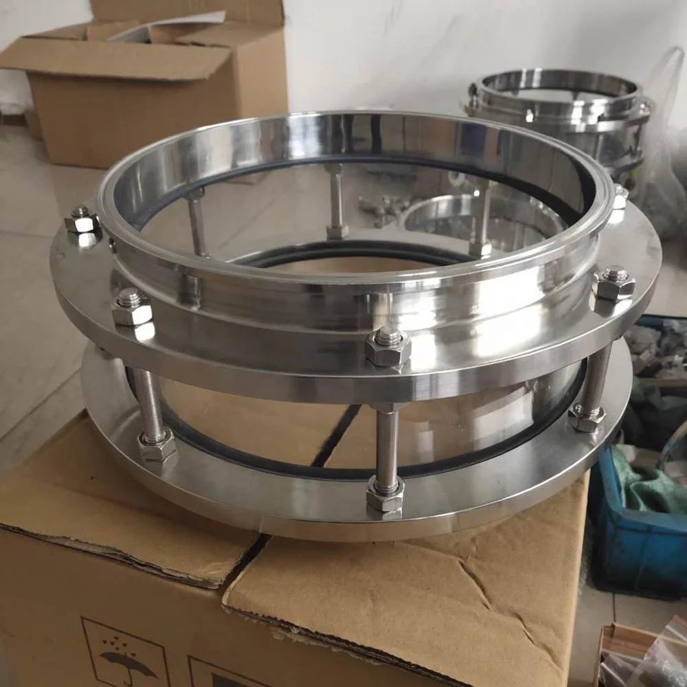 Stainless Steel Tri Clamp 12inch Short Pipe Sight Glass use for closed Loop extractors