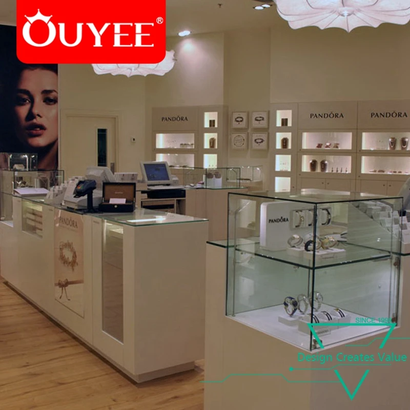 PANDORA Glass Jewelry Shop Decoration Furniture Design Display