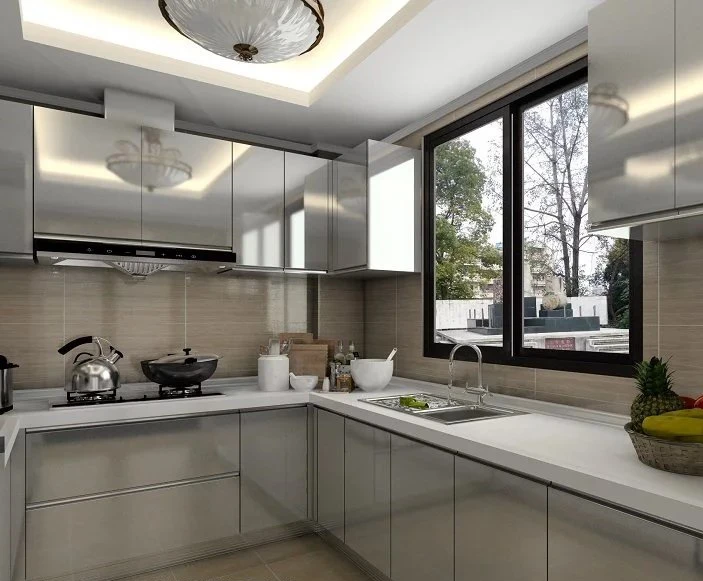 DIY small size stainless steel 304 kitchen cabinet,U shape kitchen