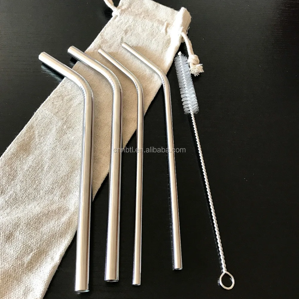 
China Manufacturer Metal Drinking Stainless Steel Straw 