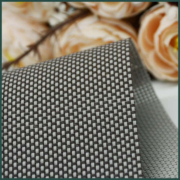 PVC coated polyester mesh fabric never fade durable mesh for chair