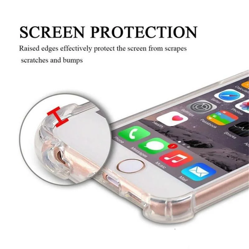 Wholesale Shockproof phone case soft tpu high clear mobile phone cases for iphone 13 12 11 xs max x for  Samsung s21 20