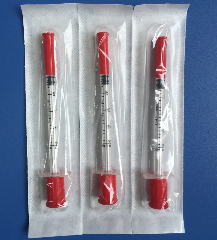 Disposable  insulin syringe 0.5ml with needle 29G