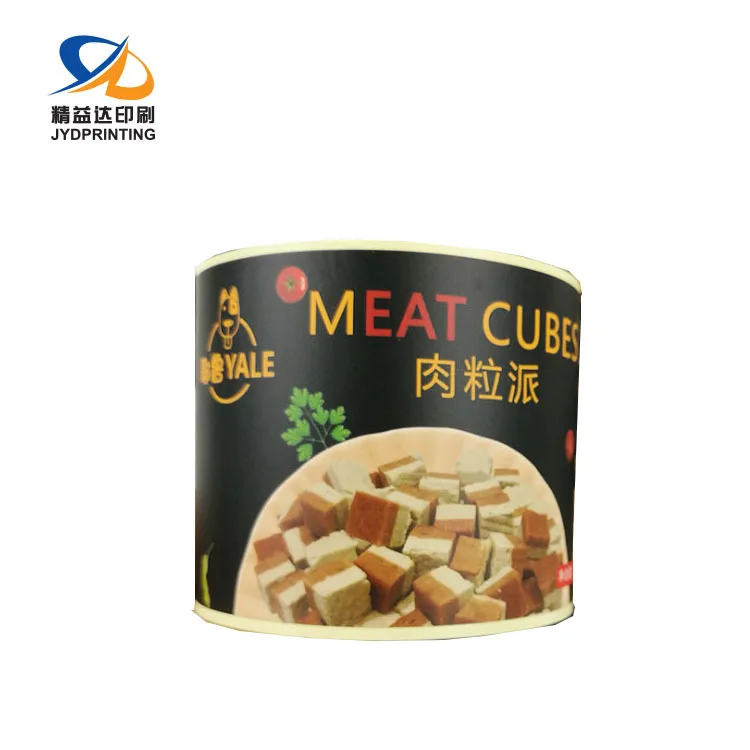 Free Sample Food Labels PET Vinyl PE Paper Food Label Custom Canned Food Label