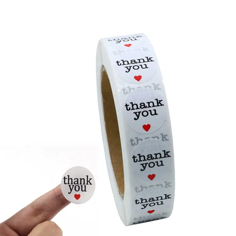 Chinese Wholesale Thank You Label Sticker