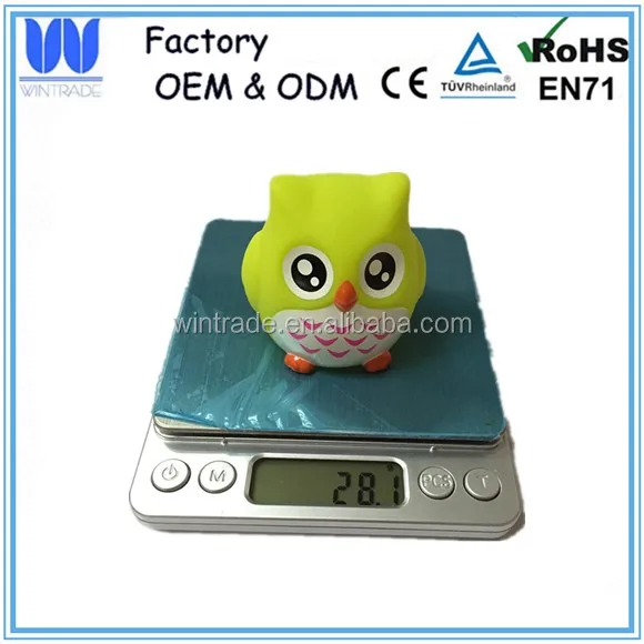 LED floating flashing owl bath toy baby bath night light