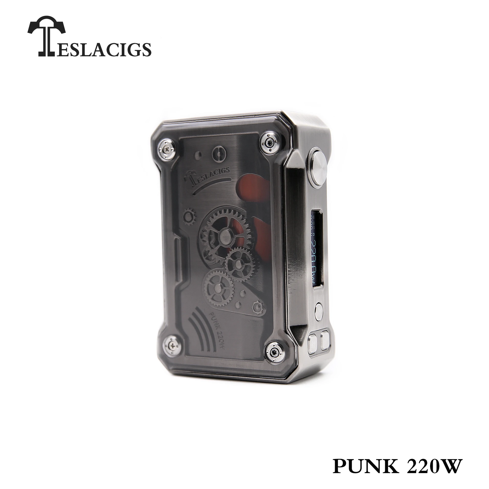 Бокс мод 2018 Teslacigs новые изобретения Tesla PUNK 220W бокс мод для вейпа