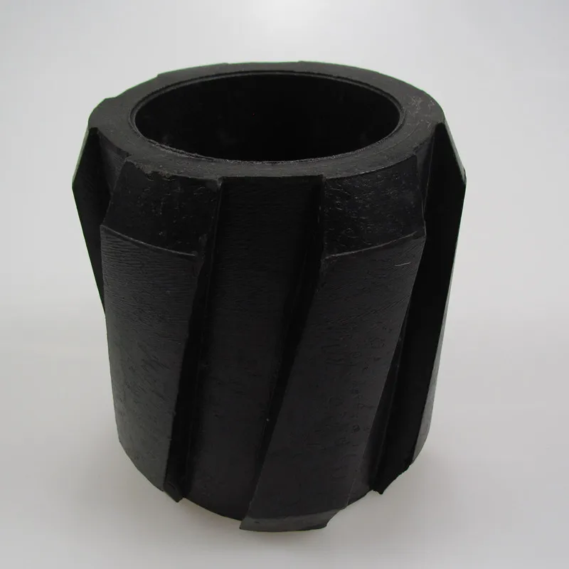 
Rubber tubing centralizer with plug 