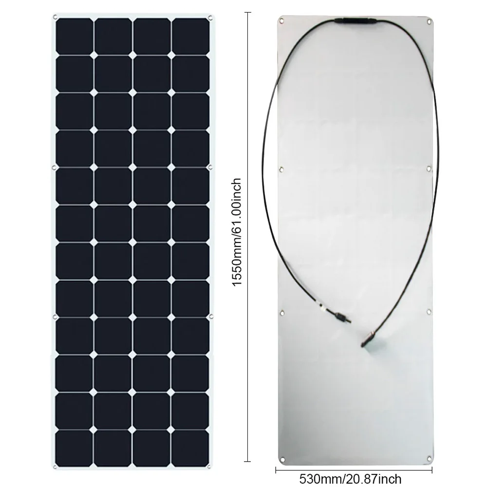 
High Efficiency Sunpower 100w 120w 150w 180w Marine Semi Flexible Solar Panel Prices 