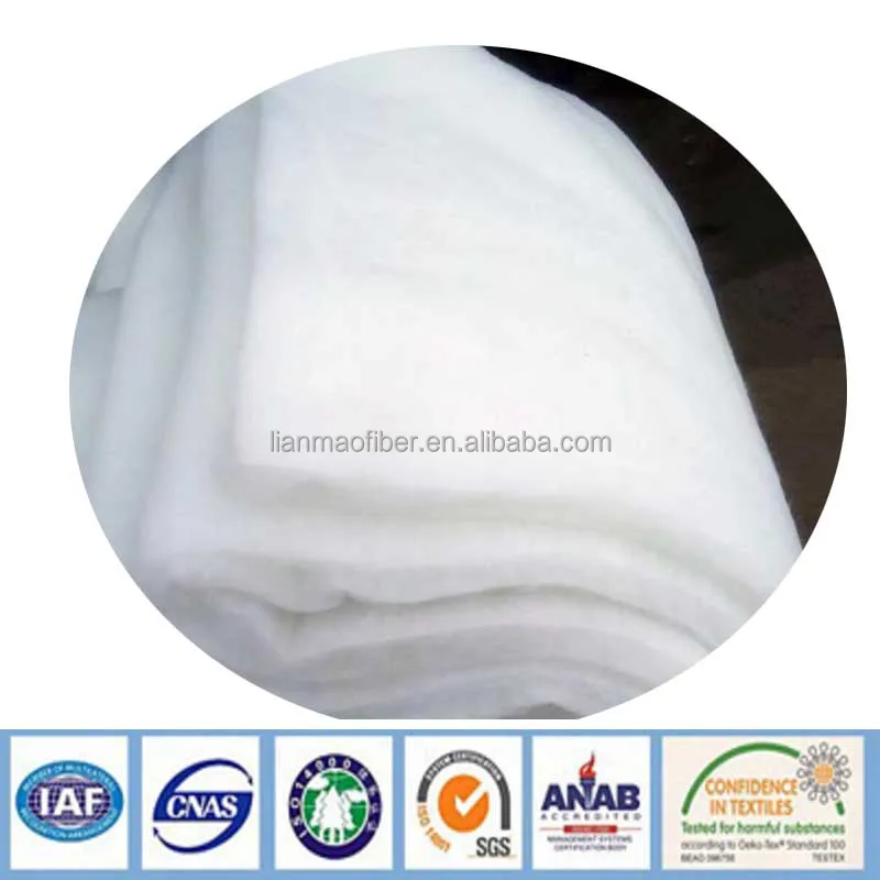 
Healthy Anion fiber wadding/felt with anion contents for mattress/garments/home textiles 