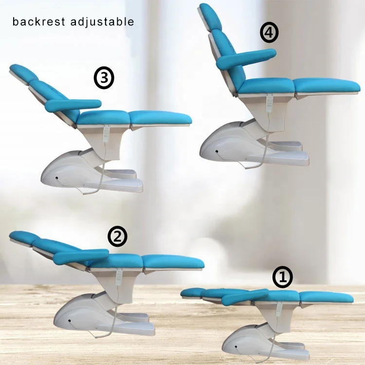 High quality new full body blue facial cosmetic thai electric spa table massage bed