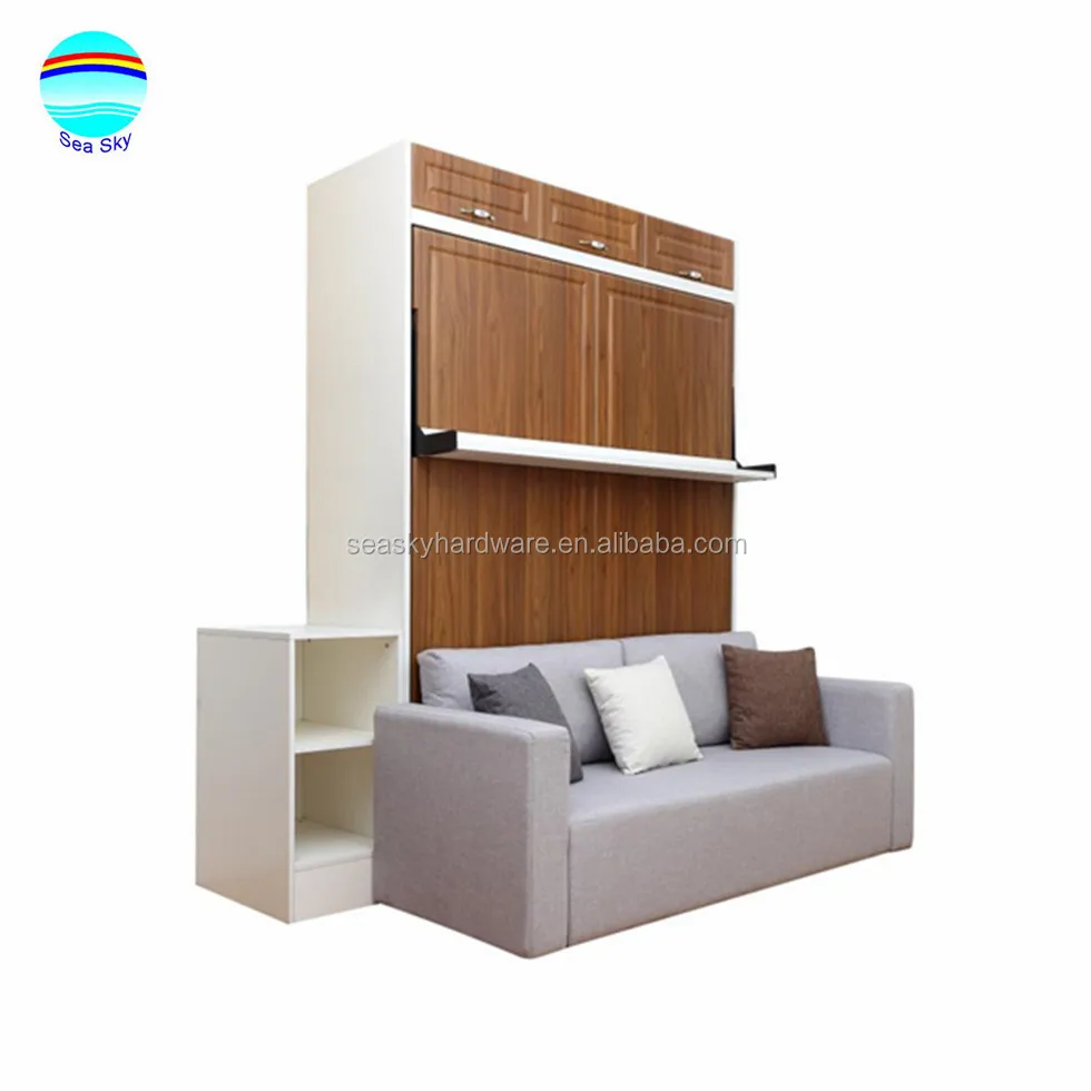 
High Quality Murphy Bed Folding Wall Bed Vertical Double Murphy Wall Bed With Sofa 