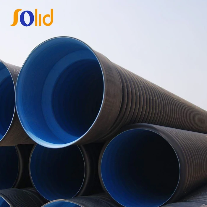 Large Diameter Polyethylene HDPE Double Wall Corrugated pipe