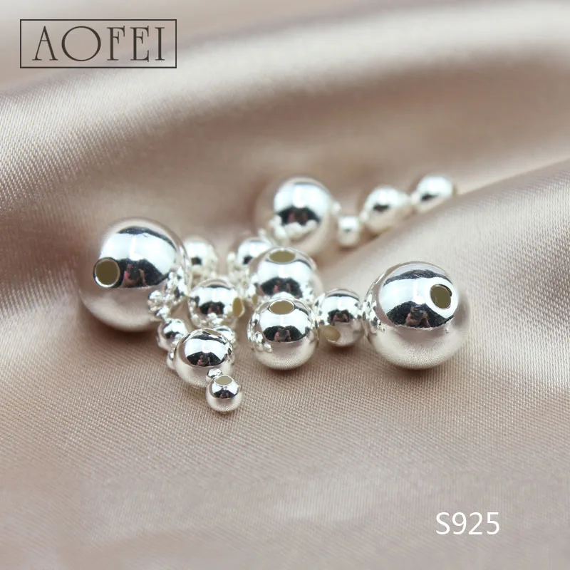 Hot Sale Real S925 Sterling Silver Charm Bead For Making Jewelry Bracelet