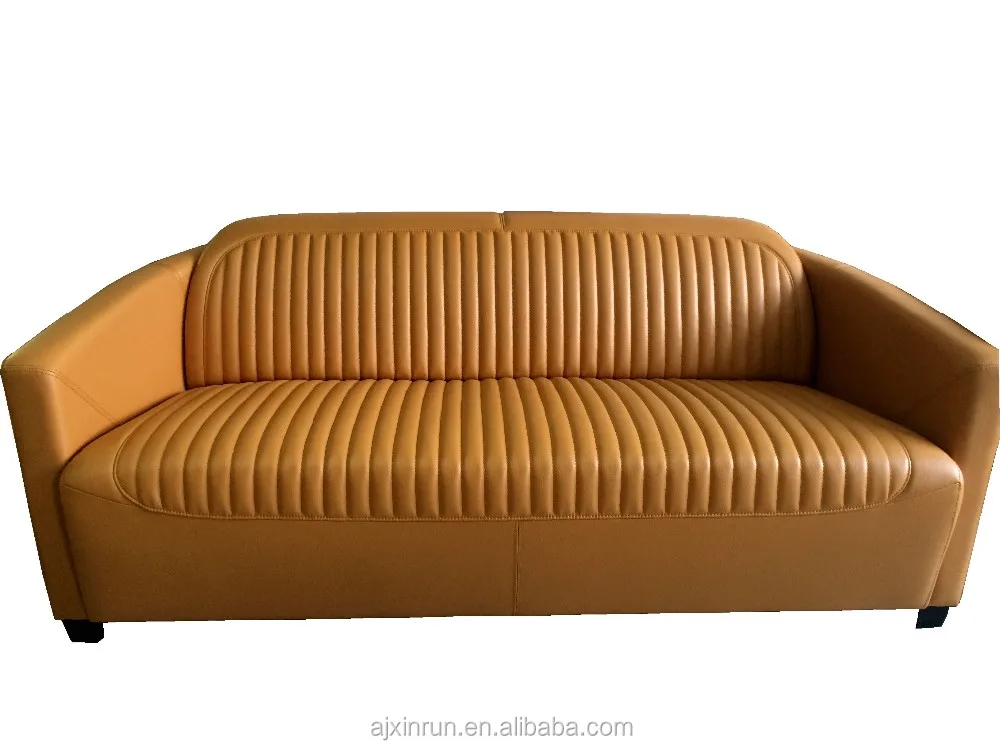 
Modern Leather Sofa Set With Solid Wood Feet for Living Room 