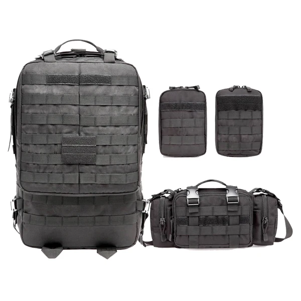 Best Selling Tactical Rucksacks Backpack With 3 Removeable Pouches for Indoor and Outdoor Uses