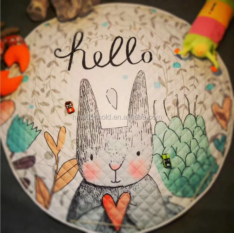 Baby Soft Play Mat Game Blanket Pad Toys Storage Bag Kids Play Carpet Climb Mat Crawling Mat Kids Toys Sundries Pouch