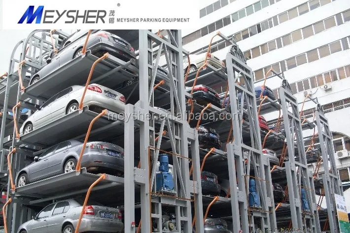 puzzle parking system with low cost parking equipment