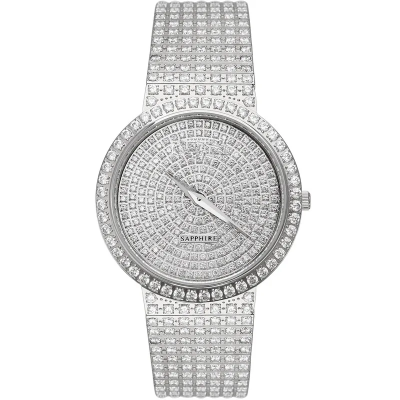 New arrival hip hop bling bling alloy quartz watch full stones female orologio hot fashion quality crystals women relojes