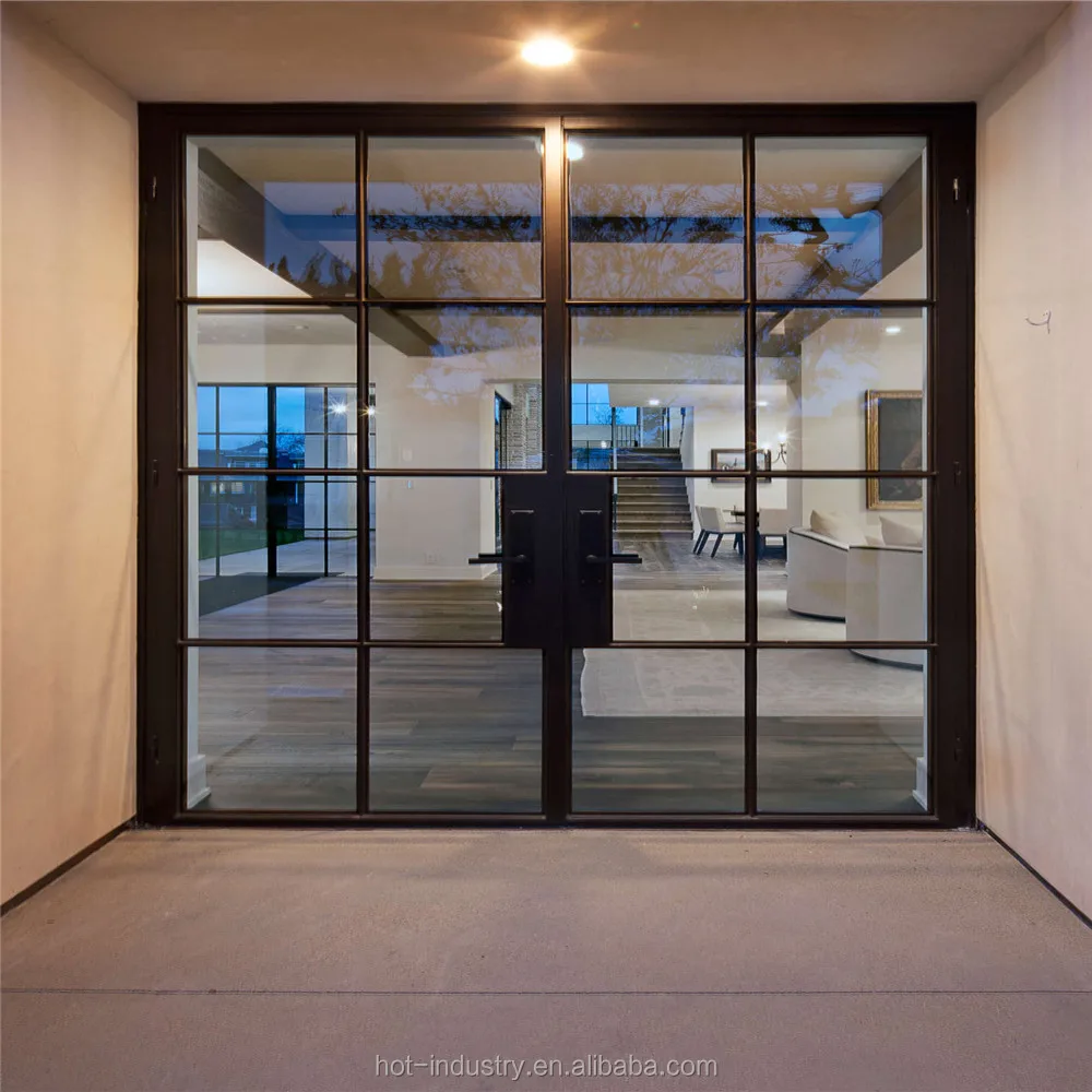 Профессиональный производитель железные оконные решетки дизайнерские стальные раздвижные двери популярные в современном простом