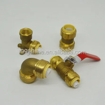 Lead Free Brass Push fit thermostatic radiator valve for pex pipe