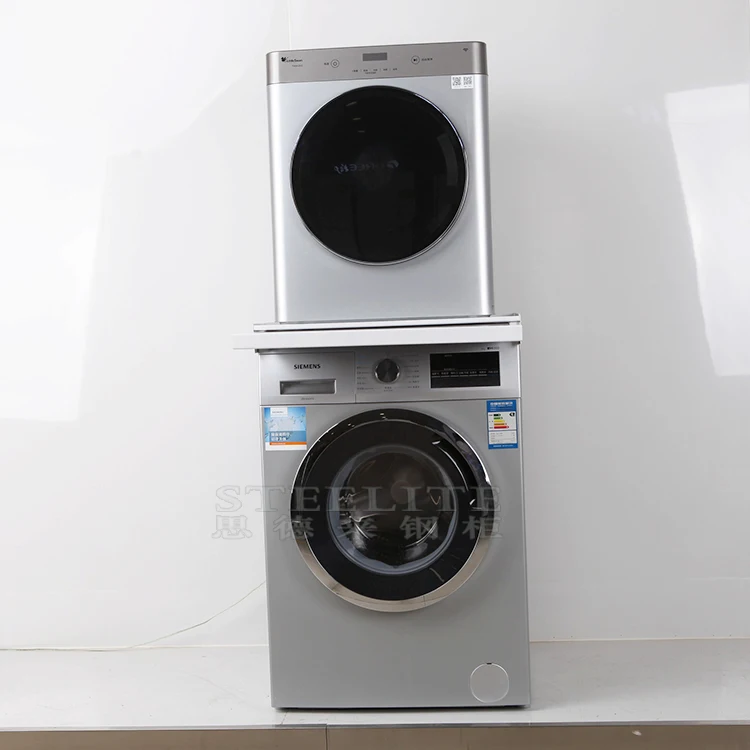 Europe Design Stacking Kit For Washing Machine Dryer With Pull Out Organiser Shelf