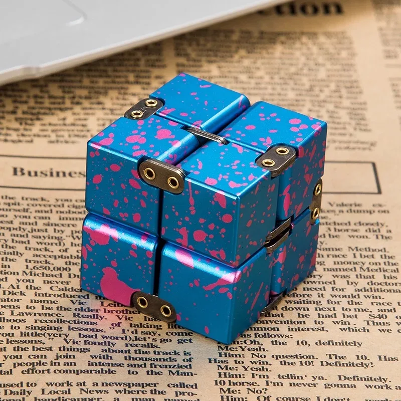 
New Version High Quality Fidget Hand Desk Toys Infinity Magic Cube with Exclusive Case 