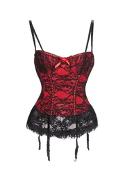 Factory Sales Lingerie In Red For Sleepwear Sexy Overbust Waist Training Corset and Bustier Fashion Clothing