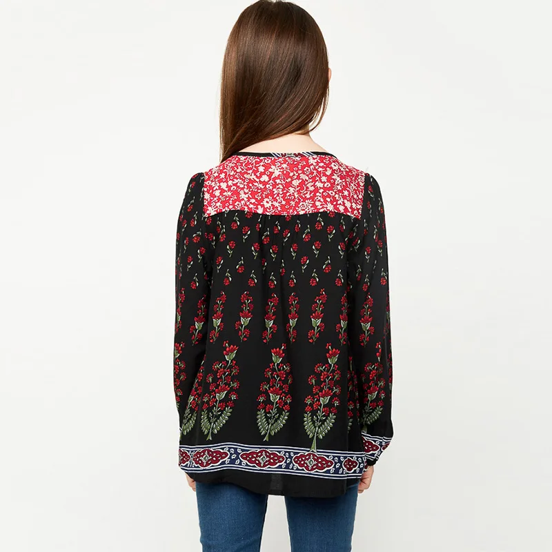 Www Xxx Girls Photo Fashion Floral Full Sleeves Blouse Designs Alibaba Stock Price