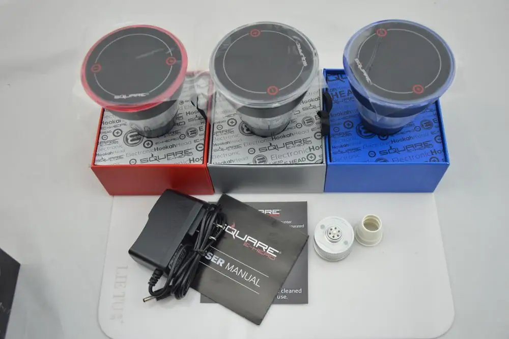 
square e head hookah electronic hookah charcoal head electronic shisha pen 