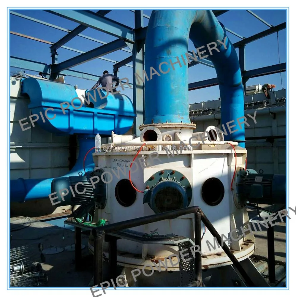 Ultrafine CaCo3 Powder Process Ball Mill Classifier