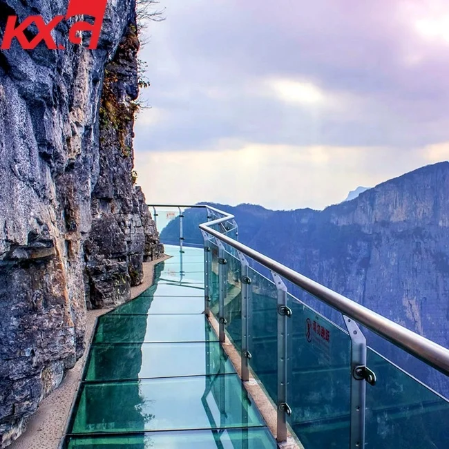 China supplier safety tempered SGP laminated glass for bridge floor