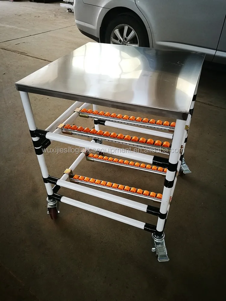 metal plate skate wheel trolley ,plastic skate wheel flexible conveyors