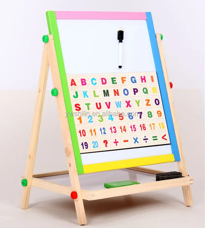 paper toy for coloring / poster writing board / wooden easel portable / transparent board for records