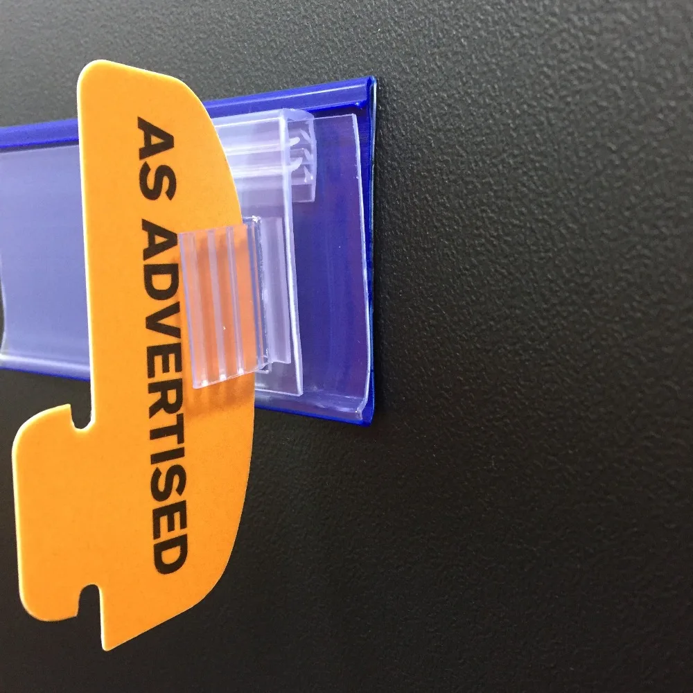 stationery shelving plastic clips sign gripper for promotion
