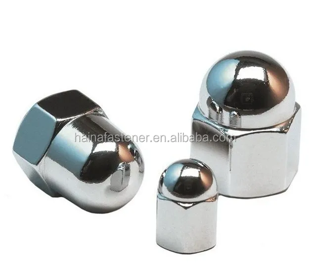 SIN1587 stainless steel cap acorn nut,Acorn nut,Chrome Acorn Lug Nut