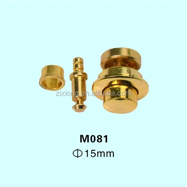 Decorative metal Oxhorn lock clasp for wooden box