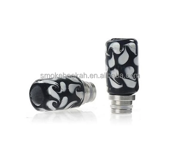 Hottest selling 510 art glass drip tip, flower drip tip with stainless steel base in stock