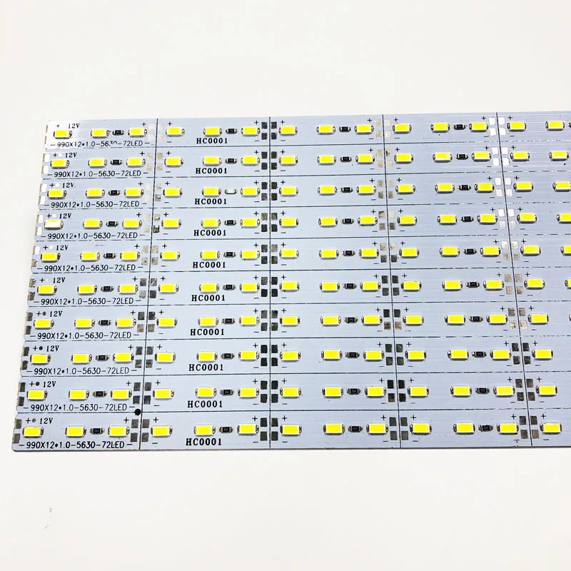 12V LED Rigid Bar Strip Light SMD5630 12mm 72 leds hard strip 14W white light for cabinet light
