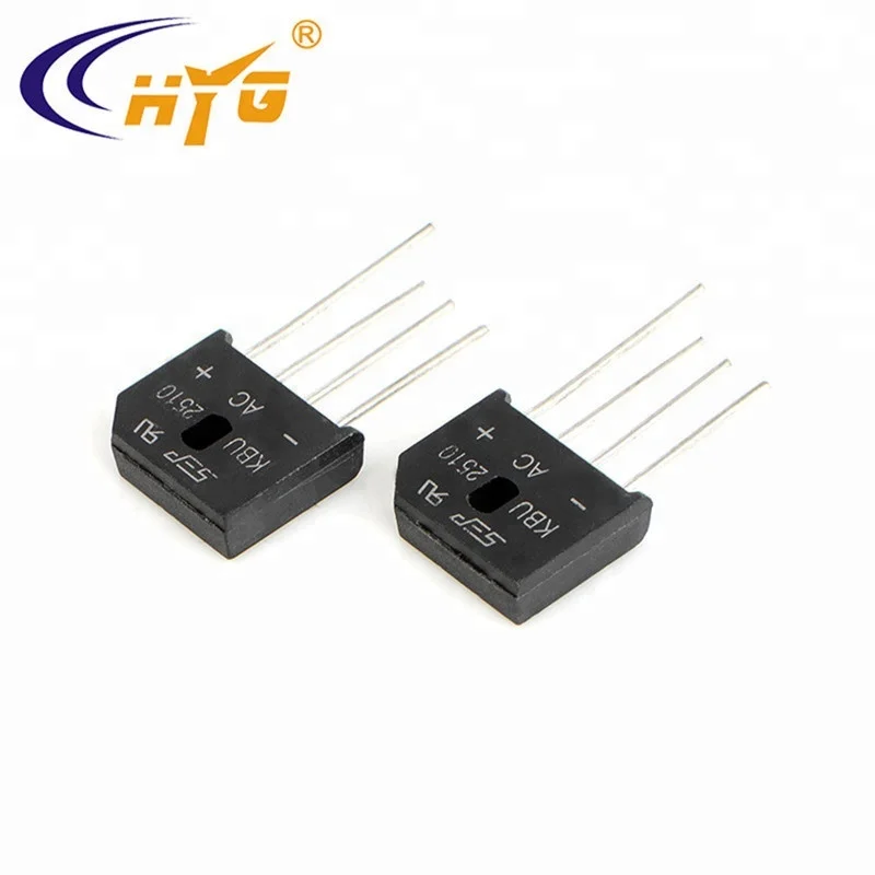 25A 1000V мост KBU2510 диоды выпрямитель большой чип плоский раунд нога оптом