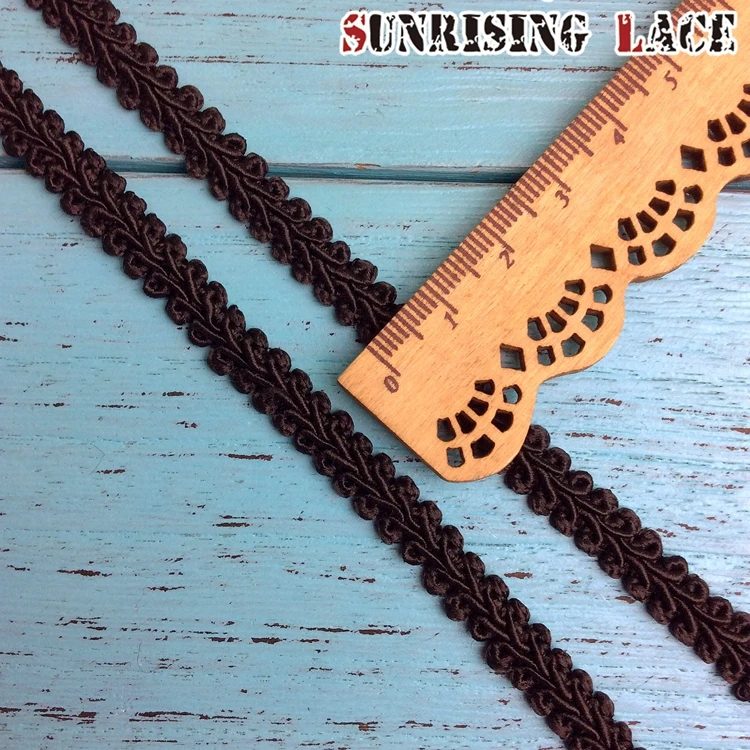 Отделка из полиэстера Gimp черного цвета оптом