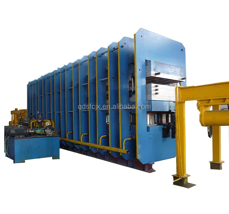 Top quality rubber conveyor belt track vulcanizing press production line for curing fabric/steel cord