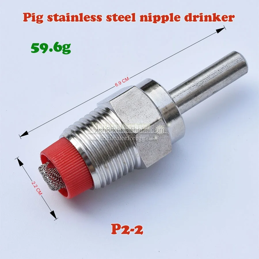 Stainless Steel Pig Nipple Drinker Raise Pig Equipment  For Pig Drinking