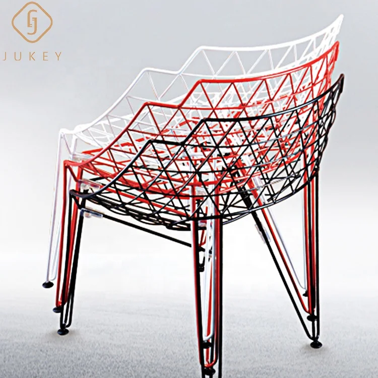 Modern Metal Wire Dinning Chair Eat chair hollow out wire chairs