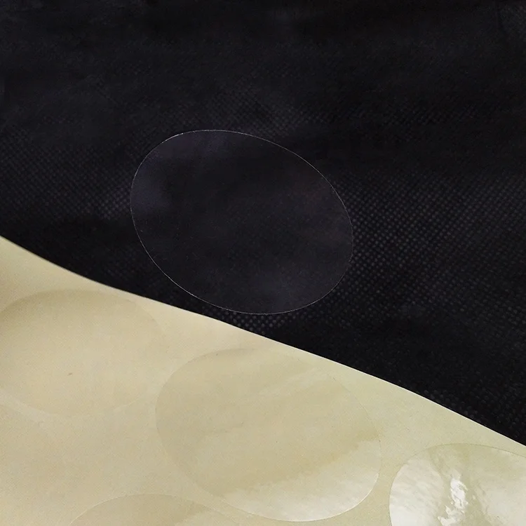 Custom vinyl transparent seal circle label  for packing by sticker printer Product packaging label sticker