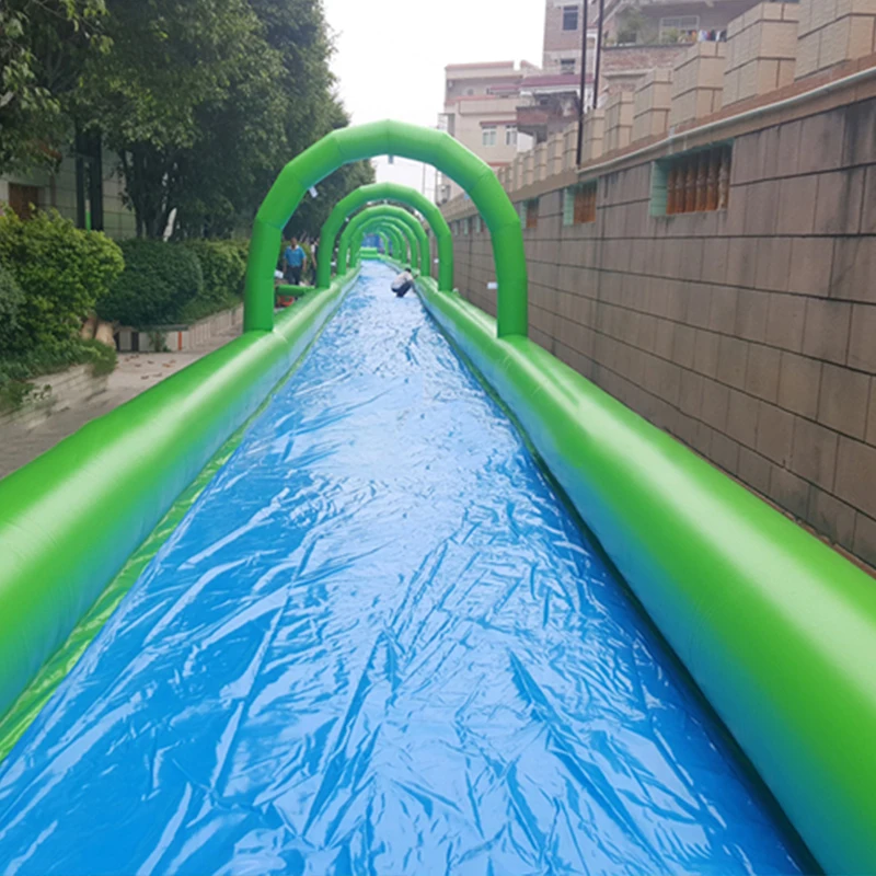 
Customized land fun inflatable water slide city for the city 