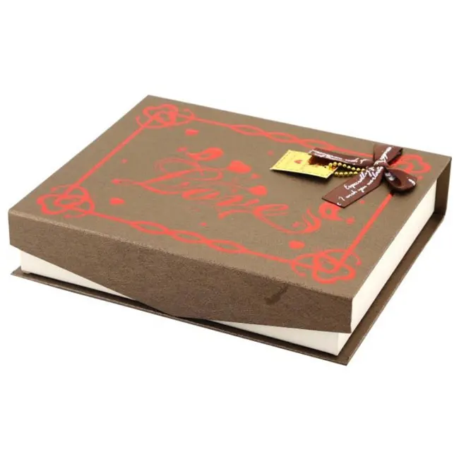 manufacturer custom made book gift cardboard chocolate boxes dubai