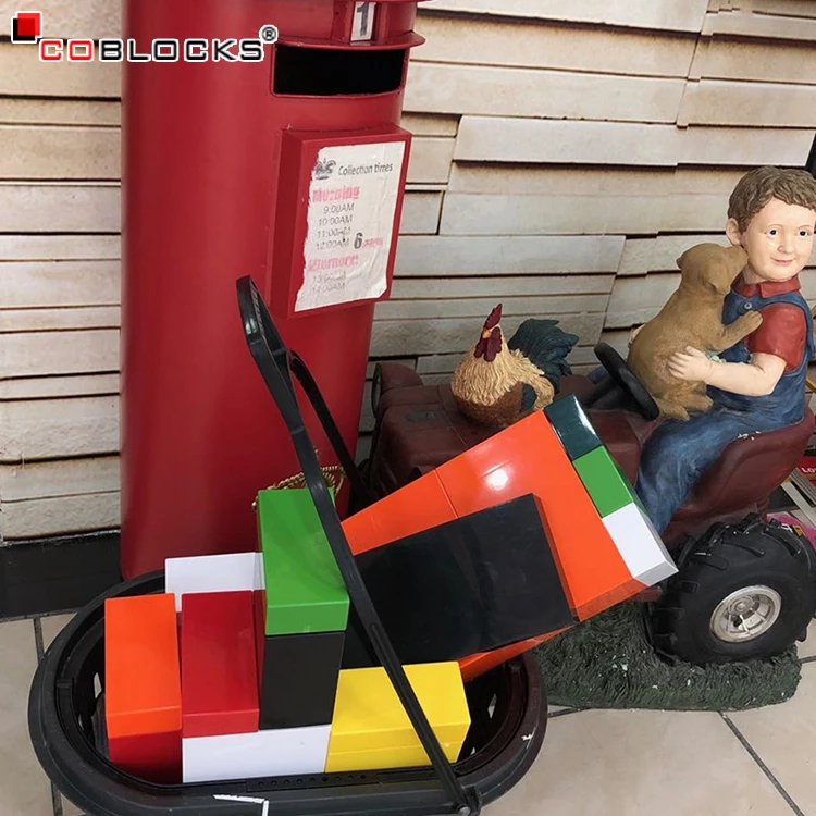 Новый дизайн мультфильм блоки пластиковая мебель для детей